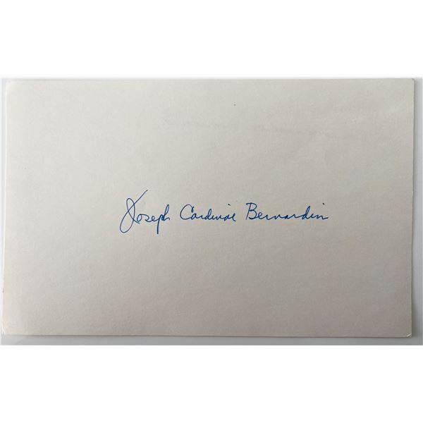 Cardinal Joseph Bernardin original signature