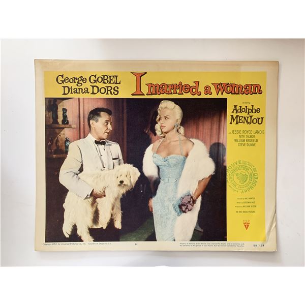 I Married a Woman original 1958 vintage lobby card