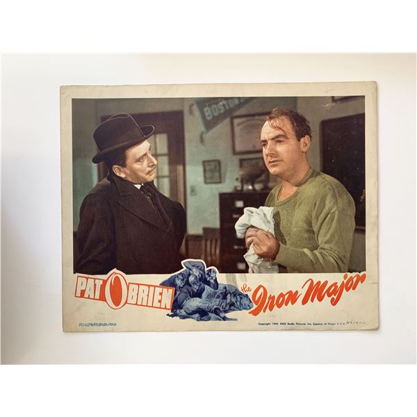 The Iron Major original 1943 vintage lobby card