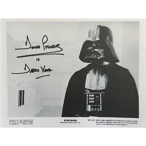 Star Wars David Prowse signed photo