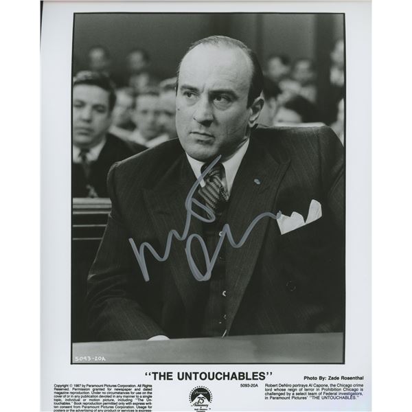 Robert DeNiro signed The Untouchables movie photo