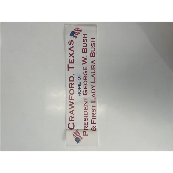 George W. Bush & Laura Bush home state Texas bumper sticker
