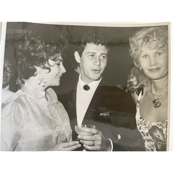Elizabeth Taylor, Eddie Fisher and May Mann original photo