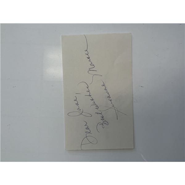 Opera singer Susanne Marsee original signature