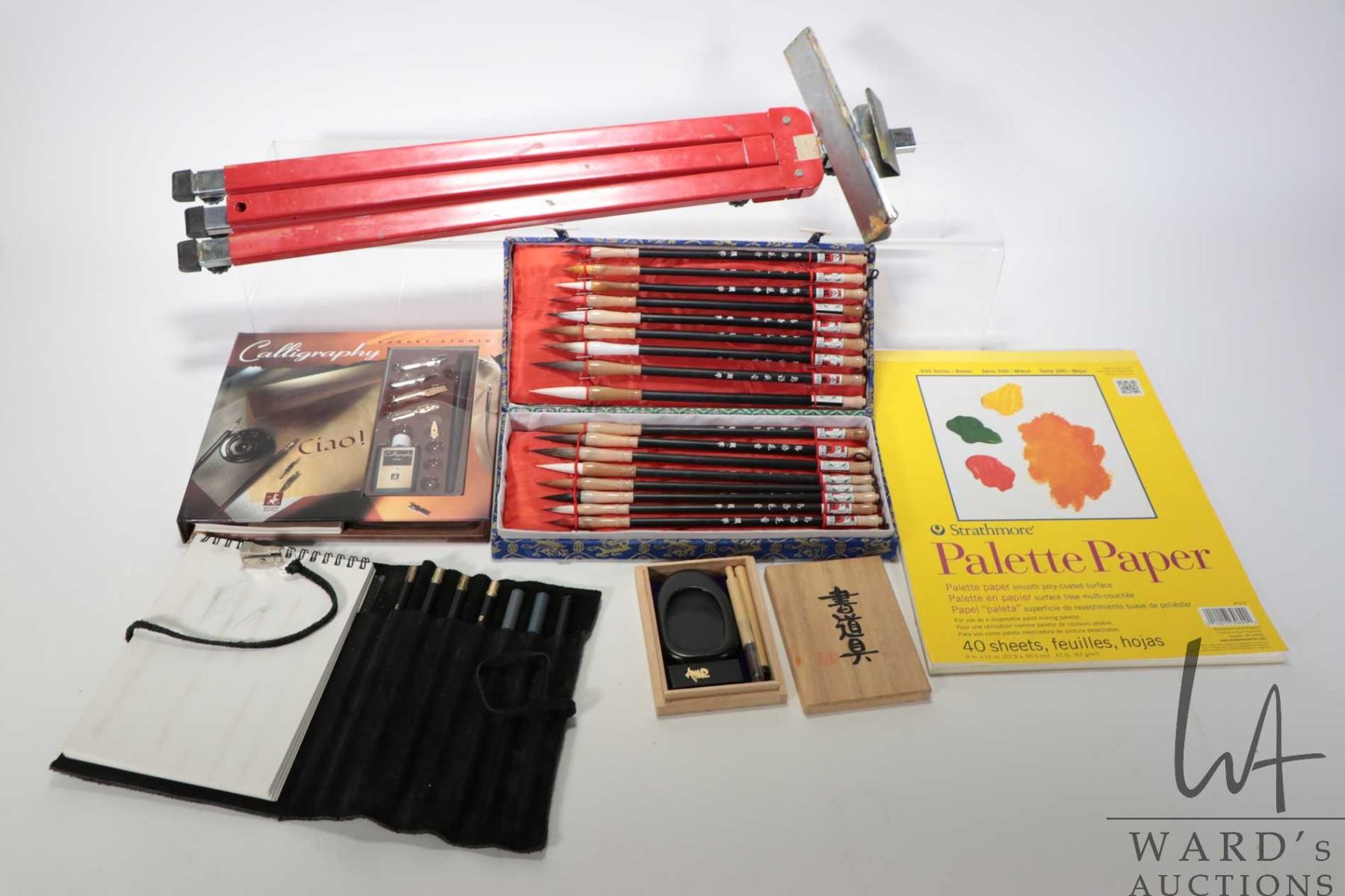 Box set of 18 oriental calligraphy pens, pocket studio calligraphy set ...