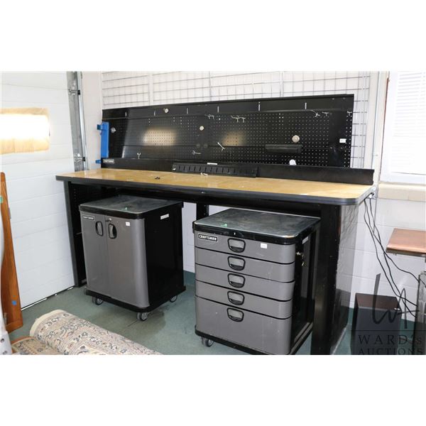 Craftsman workshop bench with backboard 95