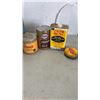 Image 2 : 5 COLLECTABLE TINS AND COLLECTABLE BOTTLES - FORD TRACTOR OIL, ESSO OIL, VOGUE TOBACCO AND OTHERS