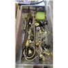 Image 2 : BOX AND TRAY OF ESTATE GOODS AND ELECTRICAL HARDWARE