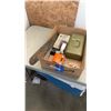 Image 1 : AS NEW AIR POWERED CHIPPING HAMMER, BERNZ O MATIC TORCH, HEATER, CHAINSAW BLADES AND DRIVER SET