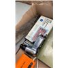 Image 2 : AS NEW AIR POWERED CHIPPING HAMMER, BERNZ O MATIC TORCH, HEATER, CHAINSAW BLADES AND DRIVER SET