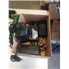Image 2 : BOX OF CORDLESS POWER TOOLS, BATTERIES CHARGER ETC