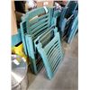 Image 2 : 4 FOLDING GREEN PATIO CHAIRS