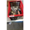 Image 1 : CRATE OF TORQUE WRENCH, MULTIMETER, POWER SNIPS, OIL FILTER WRENCH AND MORE