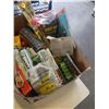 Image 3 : BOX AND TRAY OF ELECTRICAL TAPE, BUG TRAPS, FILTERS, SHOP SUPPLIES
