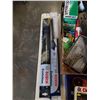 Image 2 : BOX OF MULTI DISCS, LAWN MOWER BLADES, WHEELS, WEISER PASSAGE KNOBSET AND MORE