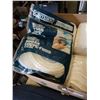 Image 2 : BOX OF ADULT DIAPERS, PILLOW, FOAM TAPE WEATHER STRIPPING AND CORNER PROTECTOR