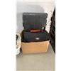 Image 2 : 3 TRAYS OF TOOLS, SHOP SUPPLIES, PAINTING SUPPLIES, BRACKETS, CHARGER