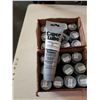 Image 2 : TOTE OF LIGHT BULBS AND 2 BOXES OF SYTHETIC GREASE