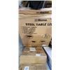 Image 2 : 2 PAIRS STEEL TABLE LEGS
