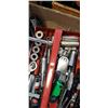 Image 2 : LARGE BOX FULL OF SOCKETS, TOOLS