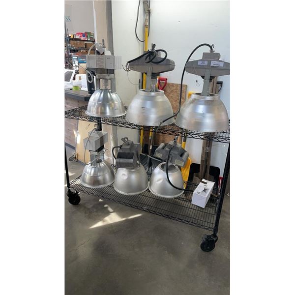 6 WAREHOUSE LIGHT FIXTURES