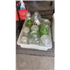 Image 2 : 2 BINS AND BOX OF JARS AND VASES