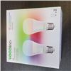 Image 2 : 2 PACKS VOCOLINC L3 SMART GLOW LIGHT BULBS - TESTED WORKING, RETAIL $69