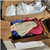 Image 2 : 3 BOXES OF VARIOUS FABRIC AND JEANS