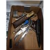 Image 2 : BOTTLE OPENERS, KNIVES, SILVER PLATE CUTLERY