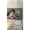 Image 2 : QUEEN MOTHER 90TH BIRTHDAY COIN PLUS STAMPS SET 100TH BDAY