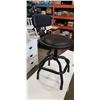 Image 3 : WHITE COFFEE TABLE, STAND AND BLACK SWIVEL STOOL
