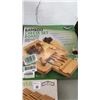 Image 3 : BAMBOO CUTLERY TRAY, KNIFE BLOCK AND CHEESE BOARD