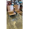 Image 1 : 2 NEW BENT WOOD BAR STOOLS