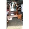 Image 2 : ANTIQUE CARVED VANITY WITH MIRROR