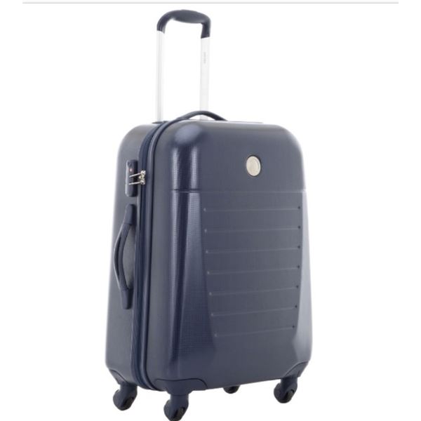AS NEW DELSEY PARIS CONCORDE 2 HARD CASE LUGGAGE - GREY, RETAIL $369
