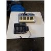 Image 1 : PYLE PEXM810 8 CHANNEL AUDIO MIXER AND M-AUDIO KEYBOARD