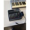 Image 2 : PYLE PEXM810 8 CHANNEL AUDIO MIXER AND M-AUDIO KEYBOARD