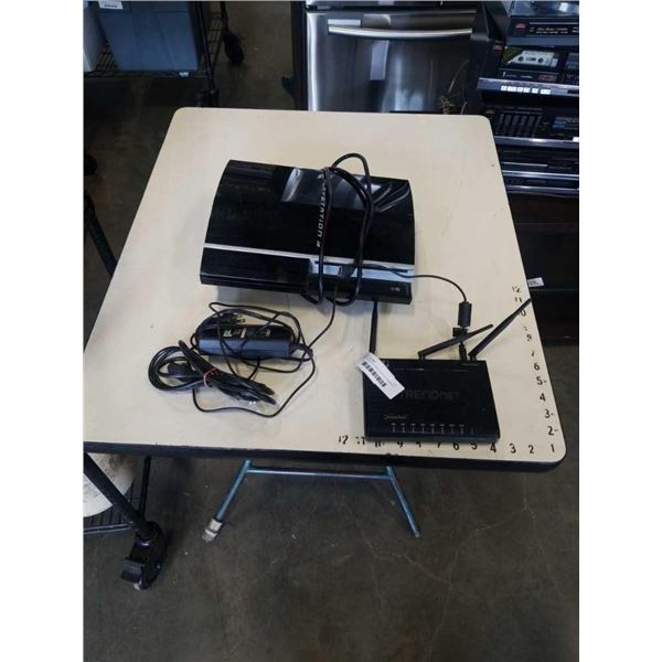 PLAYSTATION 3 CONSOLE WITH TRENDNET ROUTER