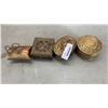 Image 1 : 4 METAL JEWELRY BOXES