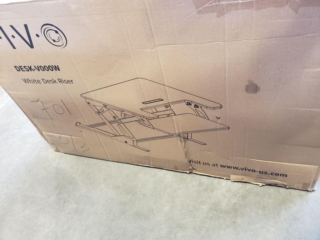 VIVO WHITE DESK RISER MODEL DESK-V000W