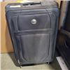 Image 1 : DELSEY PARIS BANDOL 3 PIECE LUGGAGE SET - LARGEST BAG MISSING ONE ZIPPER PULL, RETAIL $299