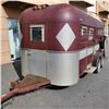 Image 2 : 1974 MERHOW ALUMINUM HORSE TRAILER W/ REGISTRATION, TOWS WELL, GOOD TIRES, HAS PASS THROUGH SADDLE R