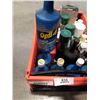 Image 2 : CRATE OF SHOP FLUIDS - 4 CYCLE ENGINE LUBRICANT, RUST CHECK, FOUR CYLINDER OIL, CAR GROOM CLEANER/PO