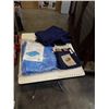 Image 1 : NEW OLD STOCK GREAT WESTERN GARMENT COMPANY 32 X 30 JEANS, 2 PAIRS SIZE 40 COVERALLS AND TARP