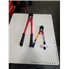 Image 1 : 2 PAIRS BOLT CUTTERS 600MM AND 350MM