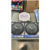 Image 2 : NEW OLD STOCK RADIO, 17 X 23 INCH PILLOW AND 3 COSMI CLOCKS