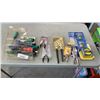 Image 1 : NEW OLD STOCK SCREWDRIVERS, PLIERS, CUTTERS, VISE GRIPS, PADLOCKS AND MEASURING TAPE