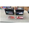 Image 1 : 2 BATTERY DIRECT 12V PLATINUM BATTERIES WITH CABLES - MODEL P75DT84