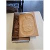 Image 1 : 15 INCH TOTEM POLE CARVING AND FIRST NATIONS CARVED PLAQUE