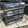 Image 1 : FISHER 5 PC STEREO SET MT-860 TURNTABLE, CR-W860 DOUBLE CASSETTE DECK, CA-860 INTEGRATED AMPLIFIER, 